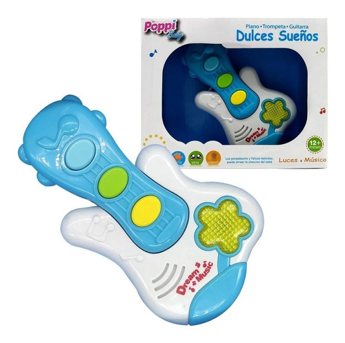 Guitarra Didactica Musical Con Luces Poppi Baby 6739