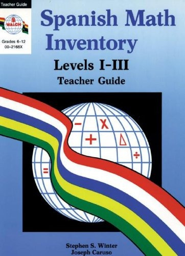 Spanish Math Inventory Teachers Guide (spanish Math Inventor