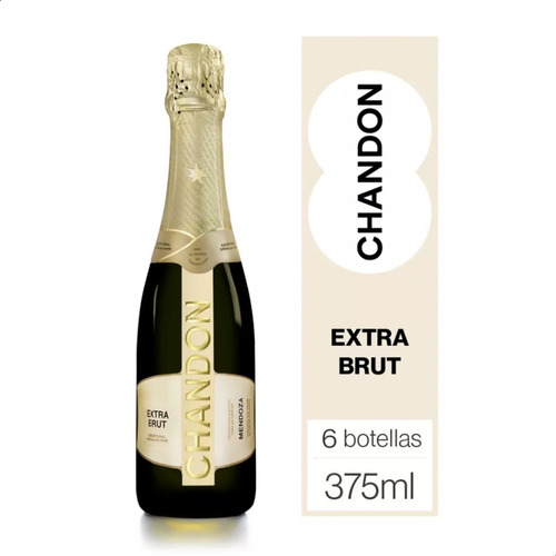 Champagne Chandon Extra Brut 375ml X6 Unid. - 01almacen