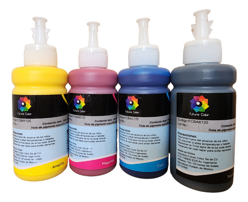 Tinta Future Color Uso En T524 L6490 L15150 Pigmentada 4 Kit
