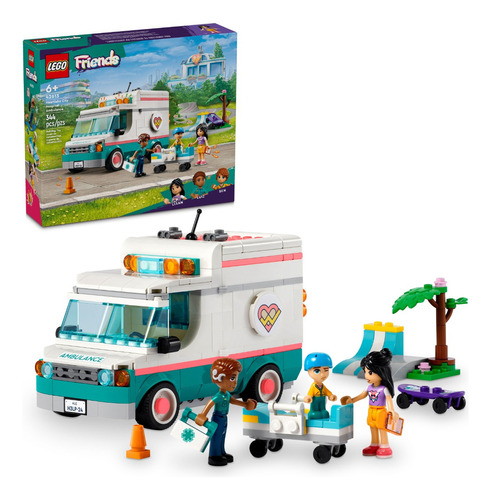 Lego® Friends Ambulancia Del Hospital De Heartlake City,  Juguete Para El Desarrollo Socioemocional Con Ambulancia Construible Para Niñas Y Niños De 6 Años 42613