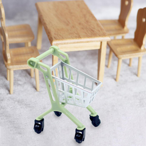 Casa De Bonecas Em Miniatura Carrinho Modelo Supermercado