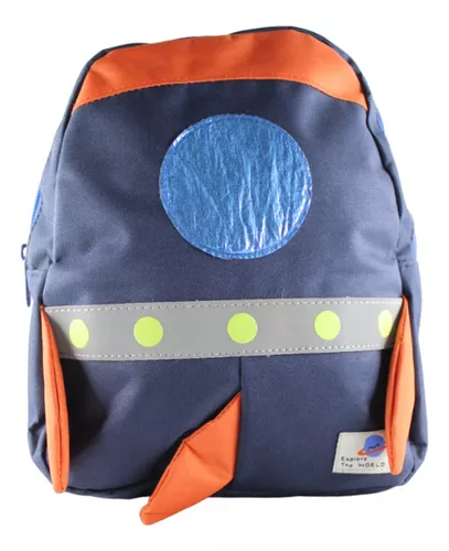 Mochila infantil para niños, universo espacial con cohete, garabatos,  bolsas para niños pequeños, preescolar, jardín de infantes, correa pequeña  para