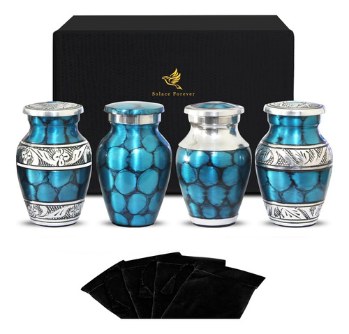 Urnas Azules De Recuerdo - Mini Urnas De Cremación Jue...