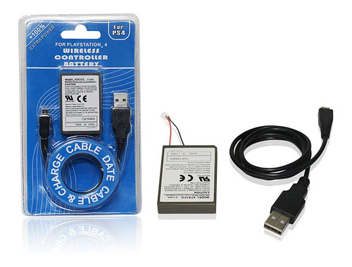 Imagen 3 de 5 de Bateria Sony Ps4 2000mah Dualshock 4 Con Cable