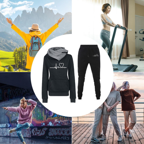 Conjunto De Sudadera Con Capucha Y Joggers Sudaderas Con Pan