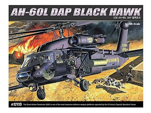 Modelos - Academy 12115 Ah-60l Dap Black Hawk Kit De Mod