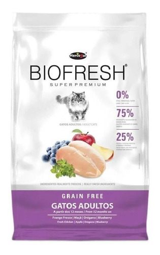 Imagen 1 de 4 de Alimento Biofresh Super Premium para gato adulto sabor mix en bolsa de 7.5kg