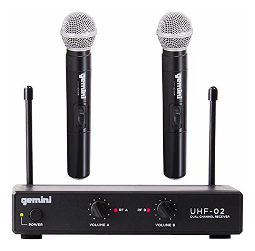 Microfono Inalambrico Gemini X2 Mano Uhf02