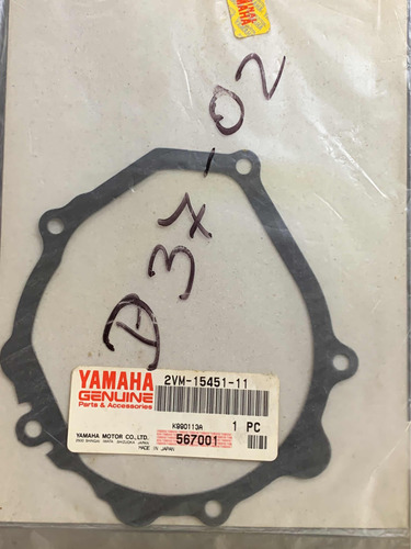 Empacadura Del Carter Del Yz Yamaha Original