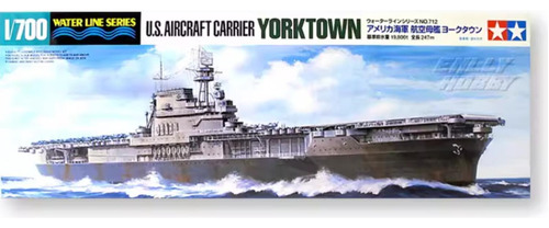 Tamiya 31712 1/700 Portaaviones Estadounidense Yorktown Cv-5