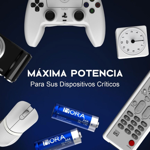 Batería AAA cilíndrica GAR135 de 1 hora - kit de 24 unidades