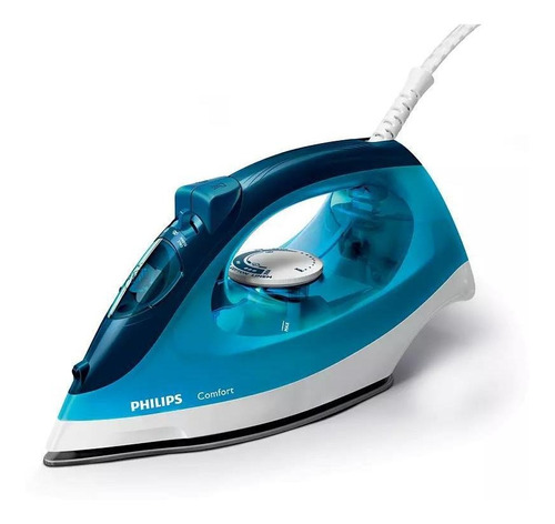 Ferro De Passar A Vapor Philips Walita Comfort Ri1436 1400w Cor Azul Voltagem 110v