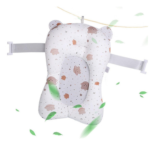 A Cojín De Baño Para Bebé Para Bañera Ajustable Blanco