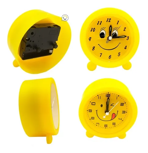Reloj De Mesa Despertador Sonrisa Pequeño Alarma Ag-133