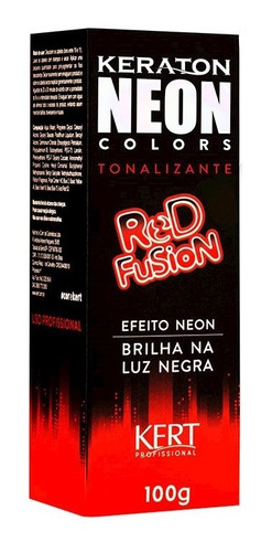 Kit 2 Coloração Keraton Neon Colors Red Fusion 100g