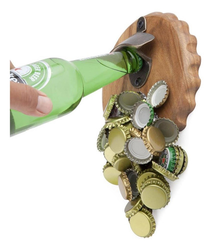 Abridor De Botellas De Bronce Antiguo De La Tapa De Cerveza