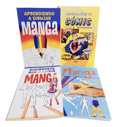 Aprende A Dibujar Manga Y Comic, Pack 4 Libros. 