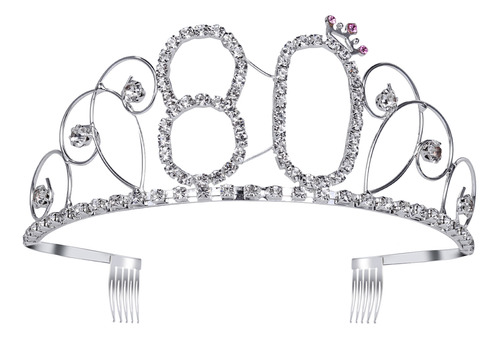 Diadema Con Forma De Corona De Reina Con Diamantes De Imitac