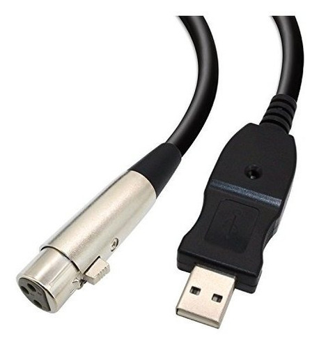 Tanbin Cable De Microfono Usb De 3 Pines Macho A Hembra Xlr