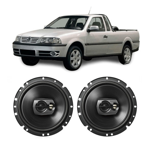 Alto Falante Vw Saveiro G3 2000 A 2005 Pioneer 100w Rms