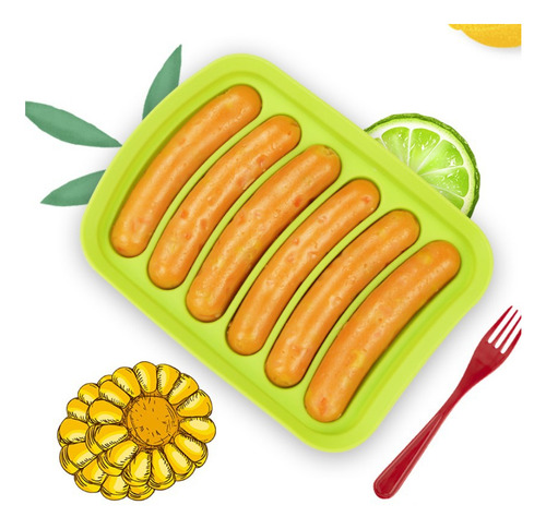 Molde De Salchichas De Silicona Apto Para Uso Alimentario Pa
