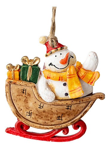 Colgante Pequeño De Resina Con Forma De Muñeco De Nieve Navi