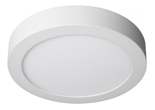 Lampara 12w Led Panel Redonda Superficial 6000 Y 3000k