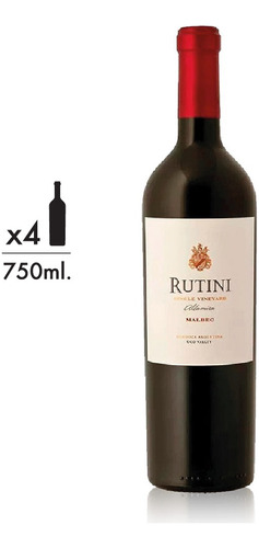 Vino Rutini Single Vineyard Altamira Malbec 4x750ml