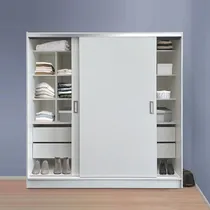 Comprar Placard Puertas Corredizas 180 X 56 X 180 Cm Ropero Moderno