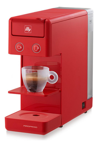 Combo Máquina De Café Illy Y3.3 Vermelha 120v + 165 Cápsulas