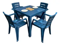 Comprar Set Rima Baru: Mesa Cuadrada Y 4 Sillas Resistentes