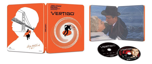 4k Ultra Hd + Blu-ray Vertigo / Alfred Hitchcock / Steelbook