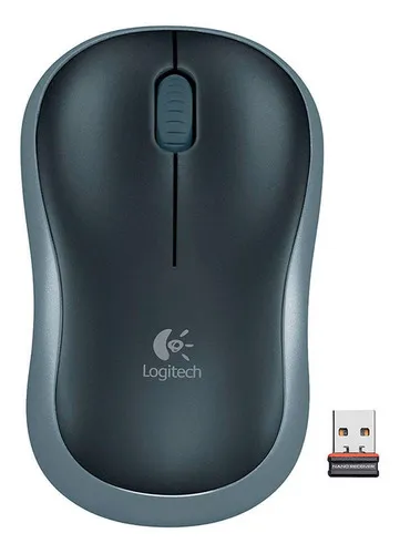 Mouse Inalámbrico Logitech M185, Win Mac Chrome Linux Gris