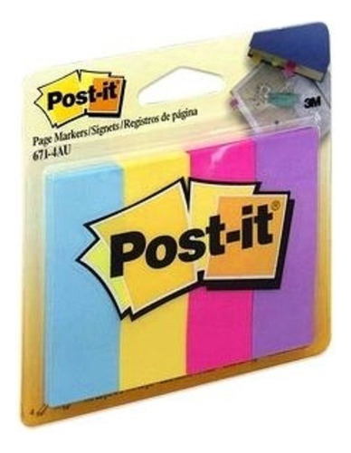 Banderitas 3m Post It 4 Colores Diferentes C/ 50 Hojas C/u