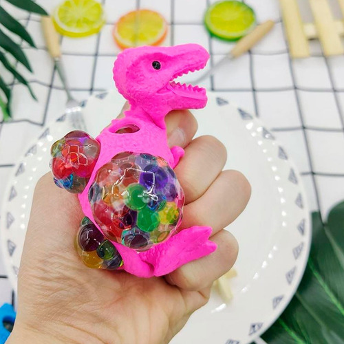 Imagen 4 de 7 de Squishy Dinosaurio Con Gel Antiestrés Souvenir Pelotitas X1