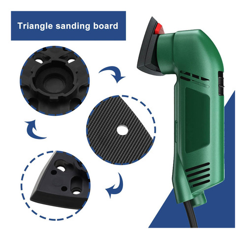 Ecsing 1 Placa De Lijado Triangular Compatible Con Bosch Pda
