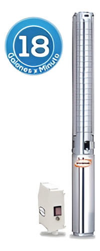 Bomba Sumergible 1hp Pozo Profundo 4 PuLG 18gpm Evans Sd418m