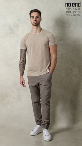 Remera De Lino Hombre No End - Modelo Primavera Verano