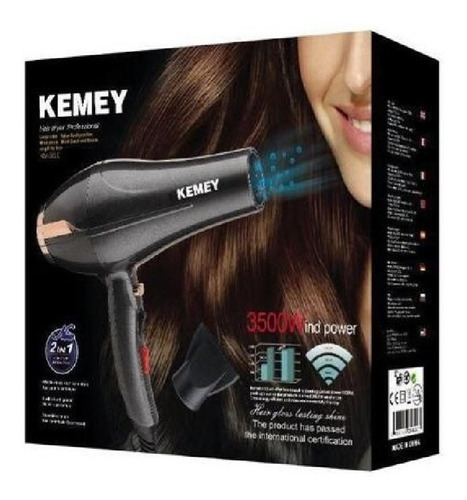 Secador de pelo Kemei Professional 2 en 1 de 3500 W para salón de belleza