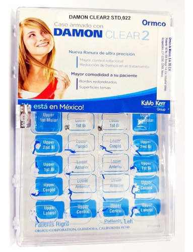 Brackets Ormco Damon Clear 2 Autoligado Pasivo