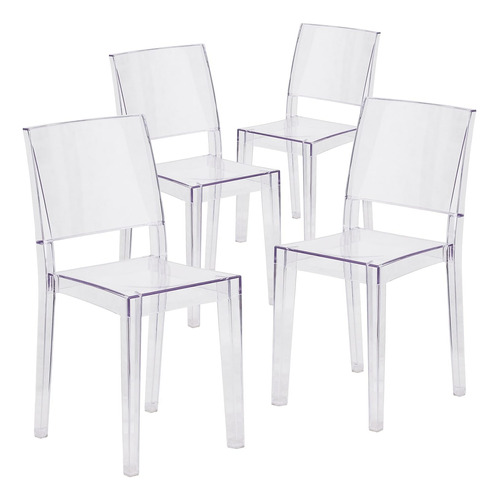 Flash Furniture Ricky Phantom Series - Silla Auxiliar Apila.