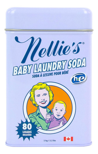 Nellie's All Natural Baby Detergente Para Ropa En Polvo 80