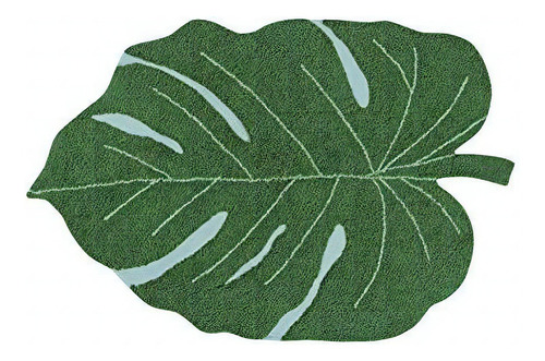 Lorena Canals Usa Hoja De Monstera, Verde Oscuro, 4 'x 5' 3