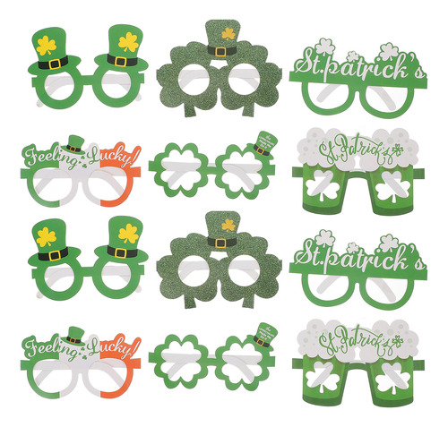 Anteojos Irish Shamrock Flash, 12 Unidades