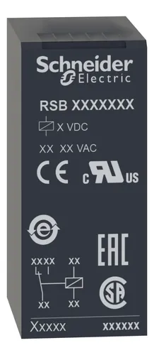 Rele Enchufable 2 Inversores 8a 230 Vca Schneider Rsb2a080p7