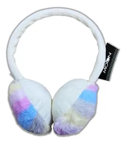 Orejeras Peludas Niños Infantil Peluche Invierno Disney Color Conejito Blanco Lentejuelas