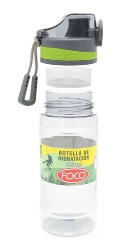 Botella De Hidratacion Foco Tritan Con Filtro 580 Ml
