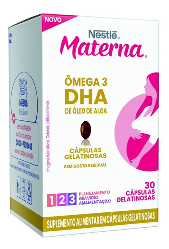 Materna Omega 3 Dha Com 30 Capsulas