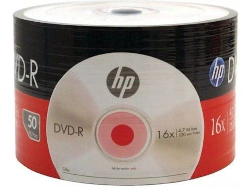 Dvd-r 16x Hp 120 Min Video, 4.7gb Miniisamilma 